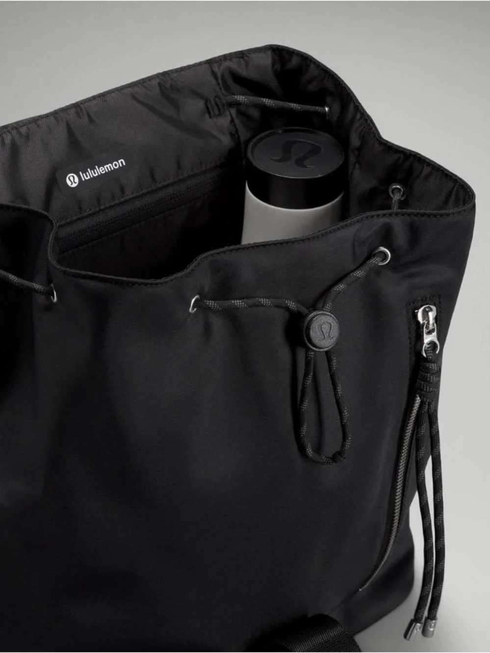 lululemon athletica Black Men's Roll-Top Backpack with Front Buckle